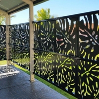 Clôture de jardin en métal, écrans décoratifs en aluminium découpés au laser, personnalisables, pour l'intimité, installation facile, sécurité extérieure