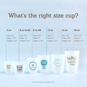 Vasos de Plástico Esmerilados Personalizados para Bodas, Recuerdos de Boda para Mascotas, Vasos de Plástico Personalizados para Mascotas - Product Image 5