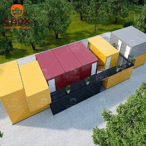 Cbox Wholesale Ready Made Classroom Modular Teaching Building Fireproof <b>Flat</b> Pack Commercial Street Store Mobile Container House - Product Image 3