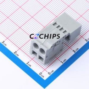 231-602 Plug-in Terminal Block Connector ( Pitch: 5mm )( Color: Gray )( Number of Rows: 1 )( Rated Current: 12A ) - Product Image 2