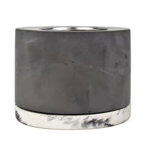 Braciere Portatile Moderno in Cemento per Interni, Mini Focolare a Bioetanolo per Atmosfera da Campeggio e Feste - Product Image 6