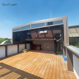 Cubiertas de <span class=keywords><strong>terraza</strong></span> de PVC de aluminio para patio de policarbonato de Diseño Popular personalizado <span class=keywords><strong>precio</strong></span> de fábrica casas de <span class=keywords><strong>cristal</strong></span> para exterior - Product Image 6