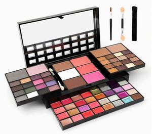 Women's 74 Color Beauty Cosmetics Makeup <b>Kit</b> Bronzer Blush Contour Eyeshadow-Portable Cartoon Design for Welcome Gifts - Product Image 4