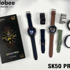 2025 New Chất Lượng Cao Thông Minh Đồng Hồ Sk50pro 3 Dây Đeo NFC La Bàn 1.52 "Bt Cuộc Gọi Nghe Tỷ Lệ Tập Thể Dục Tracker Người Đàn Ông Thể Thao Thông Minh Đồng Hồ - Product Image 3