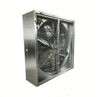 Ventilateur industriel à pression négative, installation murale, cadre galvanisé pour restaurant, supermarché, salle de sport, entrepôt, refroidissement