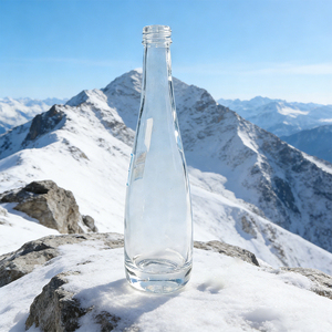 Botella <span class=keywords><strong>de</strong></span> Vidrio Vacía <span class=keywords><strong>de</strong></span> 330 ml <span class=keywords><strong>de</strong></span> Diseño Personalizado Premium para Licor, Agua Mineral Purificada, Jugo, Agua con Tapa - Product Image 5