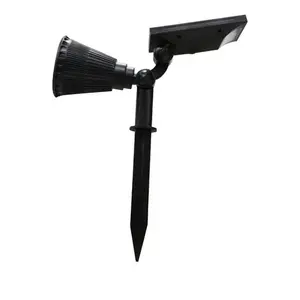 4W LED <b>Solar</b> <b>Garden</b> <b>Stake</b> Lamp With Warm White <b>Light</b>, RGB Multicolor Option, IP65 Waterproof, PC Material, 33cm Height, <b>Solar</b> Po - Product Image 1