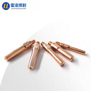 หัวเชื่อมทองแดงเคลือบสำหรับเชื่อมแบบ MIG ยี่ห้อ Leiling Welding And Cutting สำหรับหัวเชื่อมทั่วไป - Product Image 1