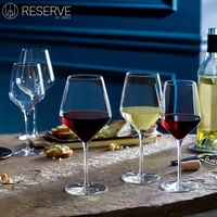 Verres à vin en cristal PRISM de la marque américaine Libbey Reserve, design minimaliste créatif pour le vin et le champagne, vente en gros
