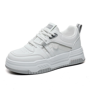2026 LYKU Women's Shoes New Sports Leisure Board Shoes Thick-<b>soled</b> Breathable Anti-slip Lace-up Fashion Trend Summer Spring - Product Image 4