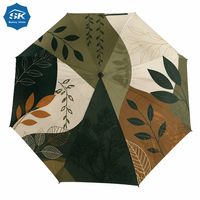 Parapluie de golf extra large au design minimaliste, double toit avec protection UV, en fibre de verre, robuste et durable