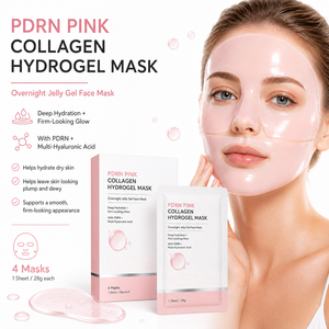 Mascarilla Facial Nocturna Hidratante y Reafirmante Glass Glow Skin con ADN <span class=keywords><strong>de</strong></span> Salmón PDRN, Colágeno Rosa e Hidrogel - Product Image 2