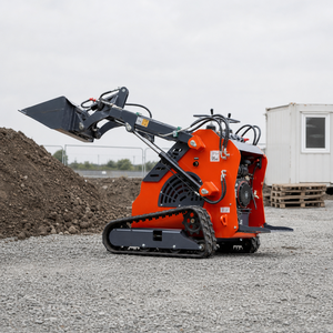 Mini-chargeuse sur chenilles, capacité de charge de 200 kg, hauteur de travail de 1640 mm, démarrage électrique, pour la déneigement des pelouses - Product Image 3