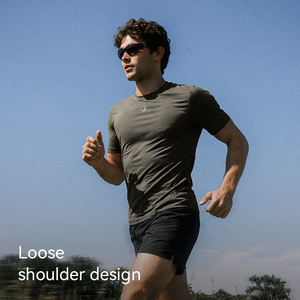 T-shirt à manches courtes et col rond pour homme GJ YD04, vêtements de sport pour la course à pied et l'entraînement, avec un effet rafraîchissant à la menthe pour une sensation de fraîcheur et un séchage rapide - Product Image 3