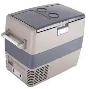 Refrigerador Yichen Tw115 para vino, refrigerador inteligente de doble zona, compresor de 12V, nevera y refrigerador con asa