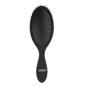 Brosse à cheveux mate de haute qualité avec logo personnalisé, usage en salon, massage, poils moelleux, lisses, bouclés, brosses à long manche, peigne pour filles et femmes - Product Image 2
