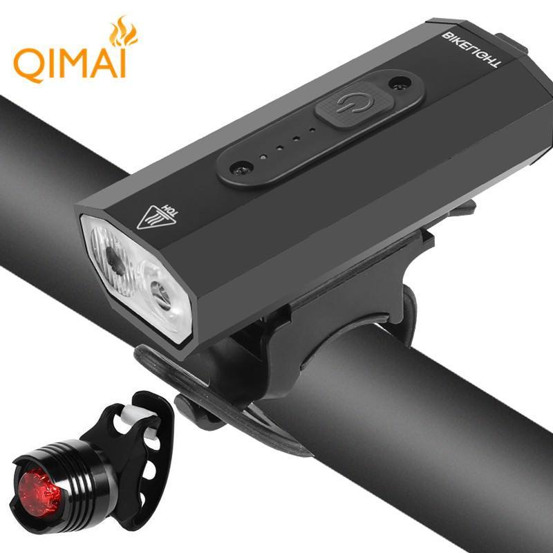 Luz de bicicleta Z100 + luz trasera S01 + cable USB