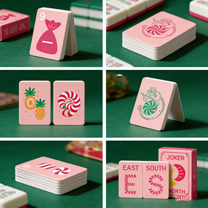 Cartes de jeu de Mahjong personnalisées 2,5 x <span class=keywords><strong>4</strong></span> pouces avec motifs – Cartes de tuiles de Mahjong pour le jeu - Product Image 2