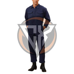 ชุดทำงานผ้าฝ้ายแขนยาวชุด100% แขนยาวชุดทำงานผ้าฝ้ายเพื่อความปลอดภัย - Product Image 1