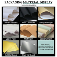 Emballage en papier personnalisé de toutes sortes, produit imprimé avec estampage à chaud et gaufrage, boîte d'emballage biodégradable