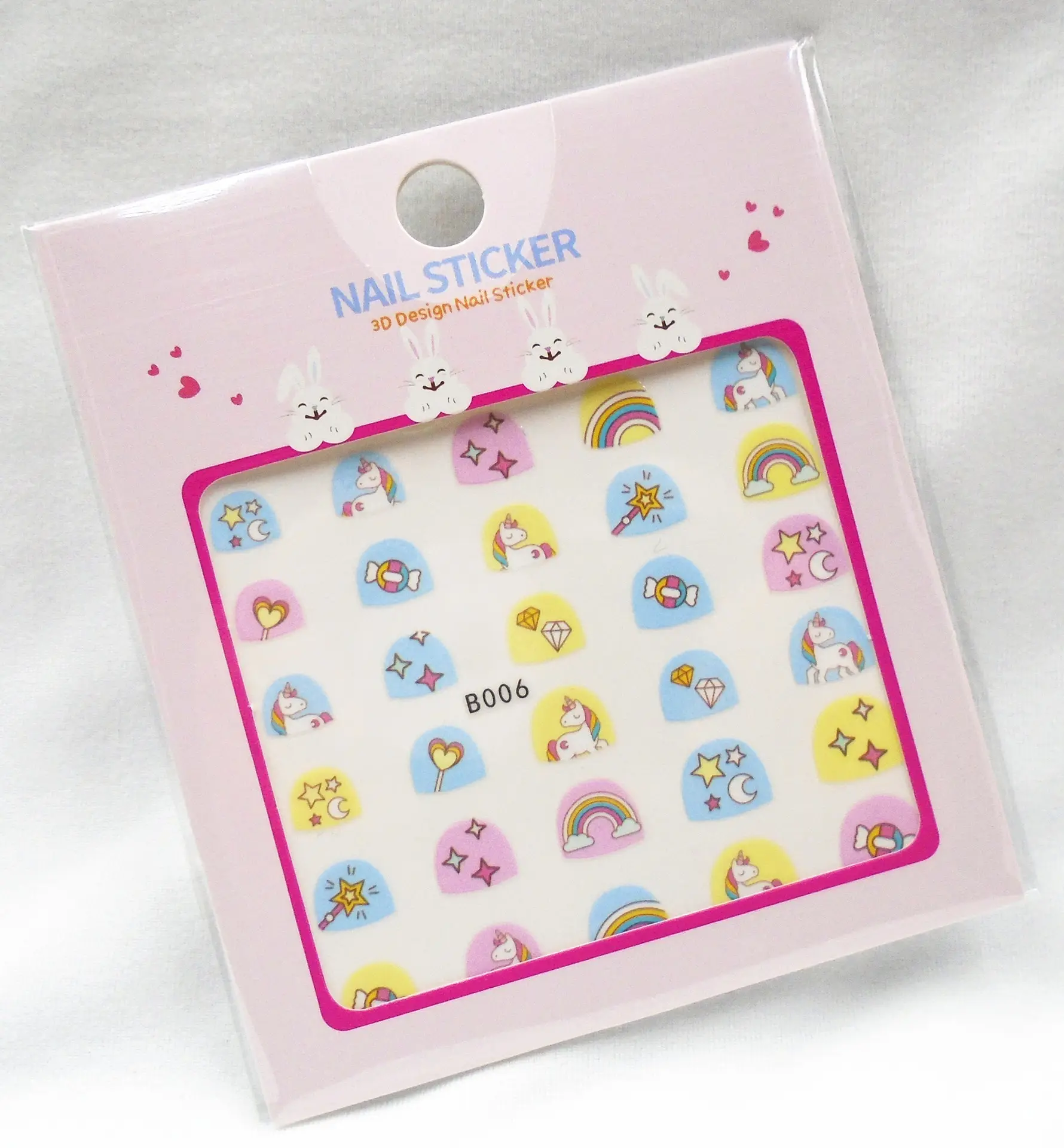 B001-087 3d Cartoon Kids Wholesales Nail Sticker For Children 