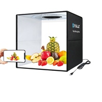Boîte à lumière portable pour photographie PULUZ en nylon résistant, 40 cm, avec 6 fonds gratuits, boîte de studio photo pliable, boîte à lumière LED