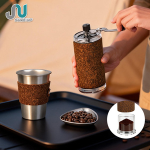 Ensemble de café portable pour l'extérieur, kit de cafetière de camping 7 pièces avec moulin à café manuel, pour les voyages, la randonnée, les pique-niques - Product Image 3