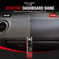 Spray de polissage pour tableau de bord de voiture pour ateliers de detailing, cire aérosol anti-décoloration pour garnitures en plastique, approvisionnement en vrac OEM ODM sous marque privée