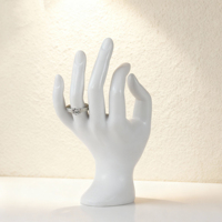 TaiYi Mannequin Buste Classique en Résine Noir Blanc Or Bleu pour Présentoir de Bijoux Colliers Bagues Bracelets Boucles d'Oreilles