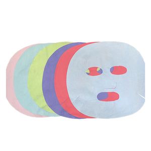 <span class=keywords><strong>Masque</strong></span> facial en microfibre de coton naturel coloré, taille personnalisable, uni, OEM/ODM, Meanlove Beauty, soin de la peau - Product Image 3