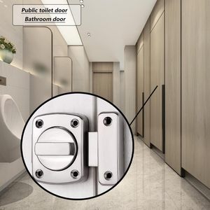 QIYANG moderno a buon mercato prezzo durevole bronzo nero autoadesivo bagno bagno in lega di zinco porta scorrevole di sicurezza chiavistello - Product Image 6