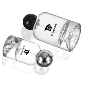 30ML 50ML 100 ML Botella de perfume Botella redonda transparente de vidrio de perfume Base volcánica Botella de perfume única Vidrio con cubierta redonda - Product Image 5