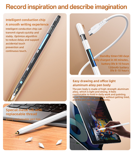 Batterie Yesido en alliage d'aluminium 130mAh trois générations de stylos spécifiques à la tablette IP stylet - Product Image 4