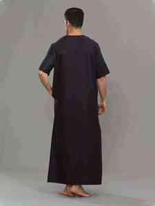 HARAMAIN New Muslim Moroccan Men's Traditional Casual Dress with Seamless Design Lightweight & Quick Dry - Product Image 2
