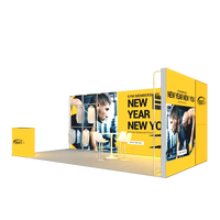 10x20 Portable Aluminium SEG LED Outil Gratuit Rétro-Éclairé Mur TV Étagère Affichage Boîte À Lumière Salon Événement Stand