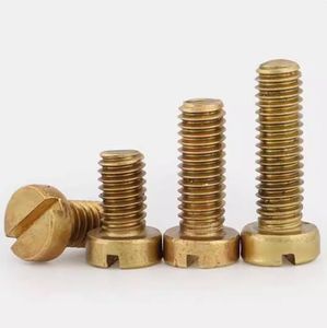 LeGood M3.5X6mm Vis à tête cylindrique à fente en laiton Système de mesure métrique - Product Image 2