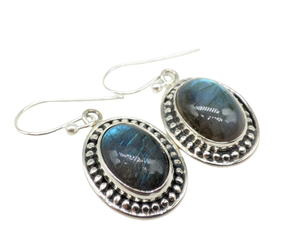 Pendientes de Piedras Preciosas de Labradorita Natural Hechos a Mano de Lujo, Pendientes de Plata de Ley 925, Joyería de Moda para Mujer, Venta al por Mayor - Product Image 4