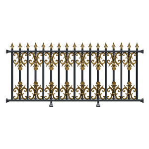 Новый трендный современный лучший по цене алюминиевый U-канальный стеклянный поручень перила для виллы алюминиевый стеклянный забор - Product Image 6