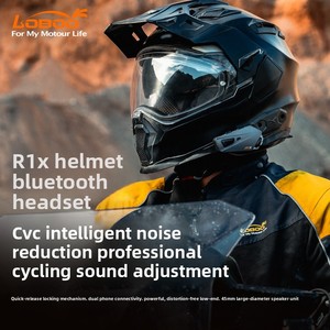 LOBOO R1X Motorradhelm mit 5.2 Headset, Vollgesichts-Design, IP67 Wasserdicht, Eingebauter Langlebiger Akku, Schnellverschluss-Version - Product Image 2