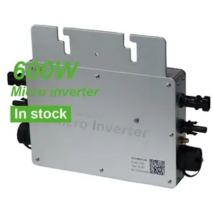 Thông minh Micro biến tần 600W PV trên lưới Tie năng lượng mặt trời hệ thống bảng điều khiển wifi ban công năng lượng mặt trời hệ thống 1200W lưới Tie MPPT năng lượng mặt trời microinverter - Product Image 1