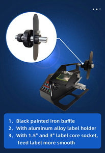 BSC 120mm Sticker Label Dispenser with Counter Automatic Sticker Roll Dispenser with Shape of the Mailed Paper by Label System - Product Image 4
