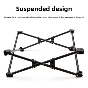 <span class=keywords><strong>Lit</strong></span> de chien surélevé portable, pliable, stable, pour le camping, rectangulaire, solide, élégant, imperméable et durable - Product Image 3