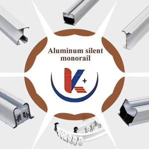 이중 트랙 레일 천장 커튼 천장 장착 커튼 봉 트랙 병원용 이중 트랙 커튼 레일 커튼 트랙 - Product Image 4