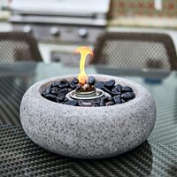 Bol extérieur intérieur frottement extérieur béton table alcool cheminée