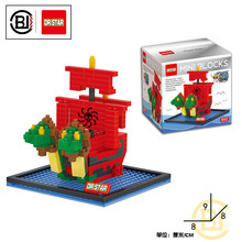 Micro blocchi di costruzione di navi pirata Anime mille soleggiate che vanno allegre Polortang un pezzo di mattoni di diamante giocattoli per regalo per bambini - Product Image 3