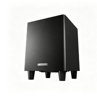EDIFIER W8 Caisson de basses actif 8 pouces avec haut-parleur robuste, préamplificateur analogique, basses profondes, contrôle de phase, LFE RCA pour Home Cinéma