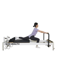 Machine d'entraînement de Pilates professionnelle MJD-M102C en aluminium et bois d'érable, Reformer silencieux à glissière
