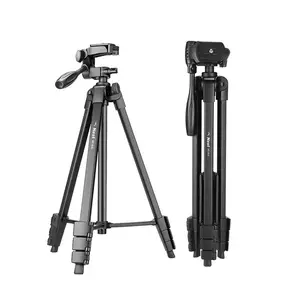 Trípode de cámara de 54 pulgadas compatible con cámaras DSLR Teléfonos celulares Proyector Webcam