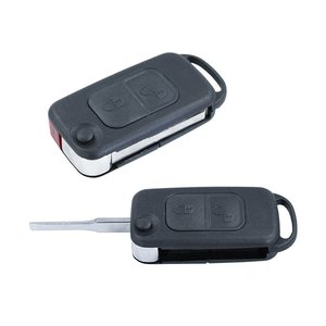 2 pulsante Shell chiave remota con batteria HU64 Blade in caso senza Transponder per Mercedes Benz S classe G M V B C A E - Product Image 5