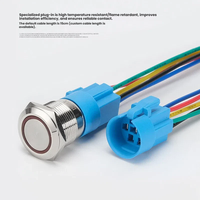 Interrupteurs à bouton étanches en laiton et acier inoxydable de 16 mm avec lumières LED - Contrôle industriel 10A (IP40/IP53/IP67)